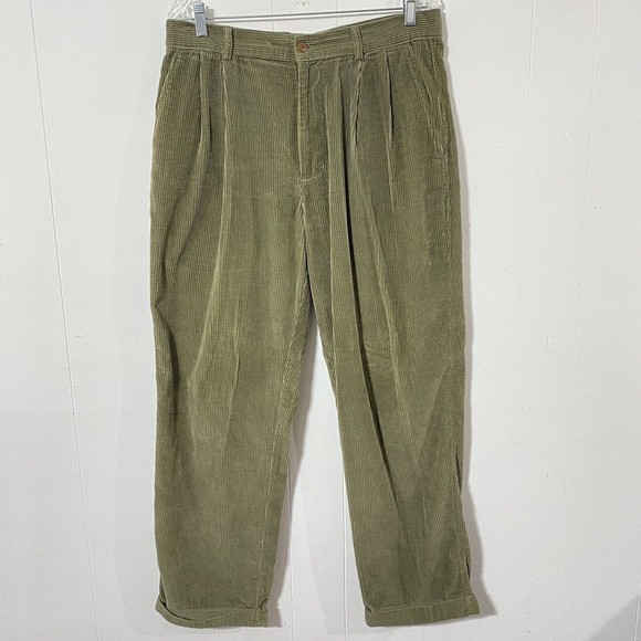 Pants Vtg 9s Structure Widewale Corduroy Pants Mens 33x29 Wide Leg